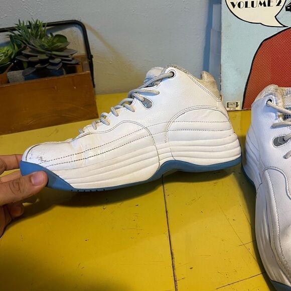 Nike Air Jordan Jumpman Team 1 White University Blue UNC CV8926-107 Sz 8 - Picture 5 of 10